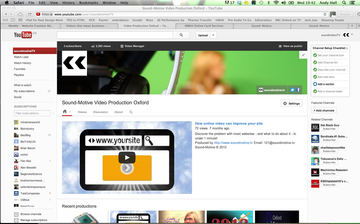 Screenshot of YouTube's new Channel Design